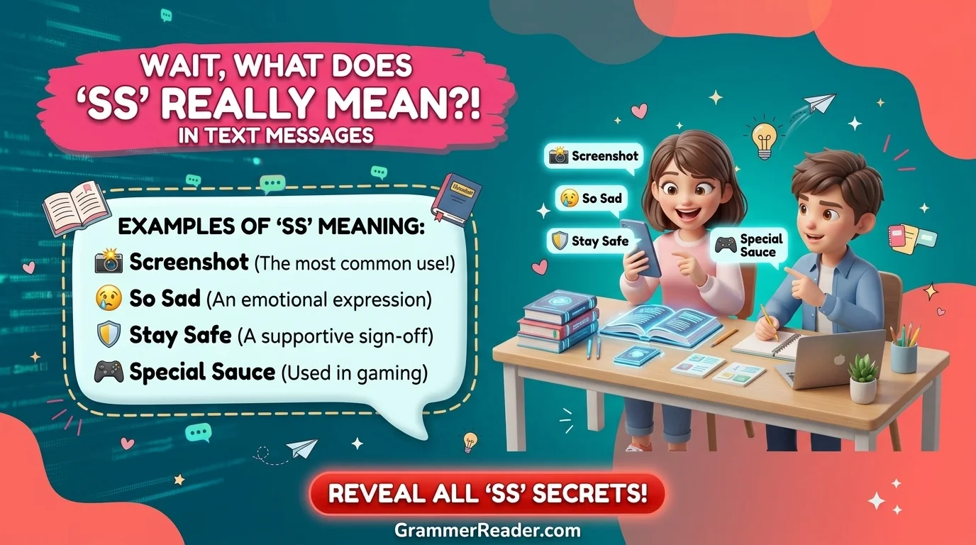 Examples of SS Meaning in Text Messages