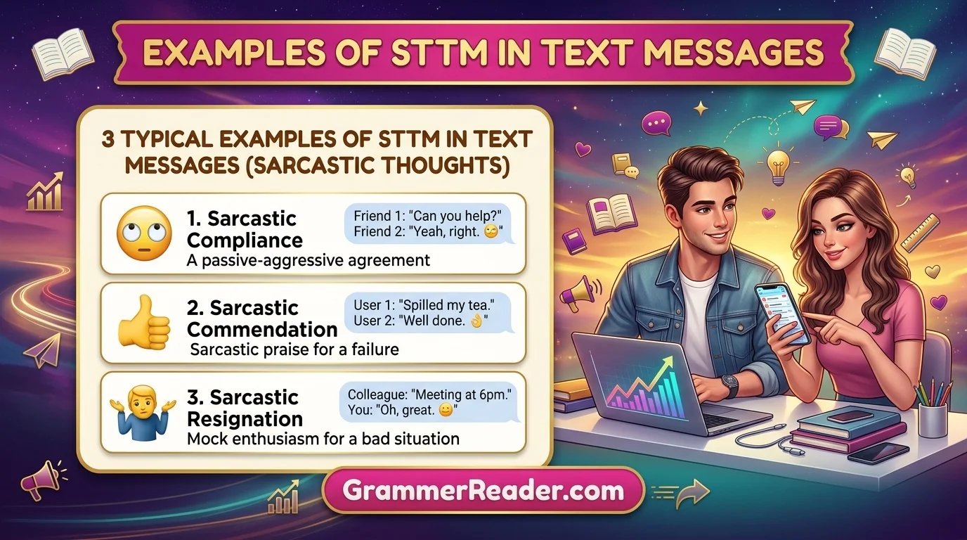 Examples of STTM in Text Messages