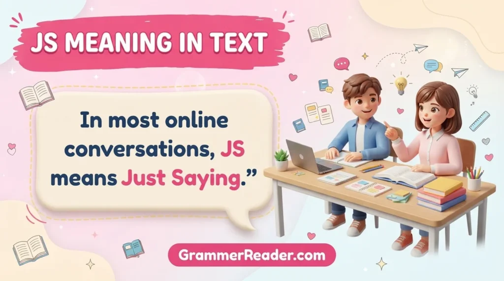 JS Meaning in Text