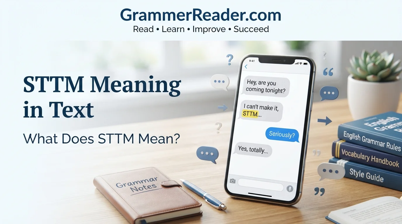 STTM Meaning in Text