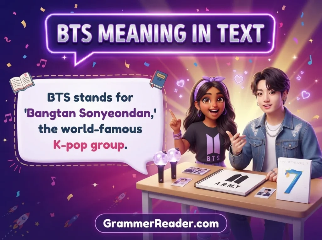 BTS Meaning in Text
